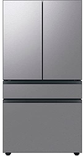 Samsung 29 Cu. Ft. Bespoke 4-Door French Door Refrigerator with Beverage Center, Stainless Steel, RF29BB8600QLAA