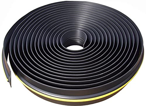 Garage Door Seal Coil 15mm (High) 20m Length | | Flexible PVC | Complete Kit Includes 4 Adhesives |GaraDry