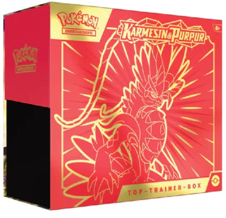 1x Elite Traine Box - Scarled & Violed - Englisch + Heartforcards® Versandschutz (Koraidon)