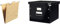 Original Falken 25er Pack Hängemappe UniReg & Leitz Click & Store Ablage- und Transportbox für Hängeregistratur, A4, schwarz, 60460095