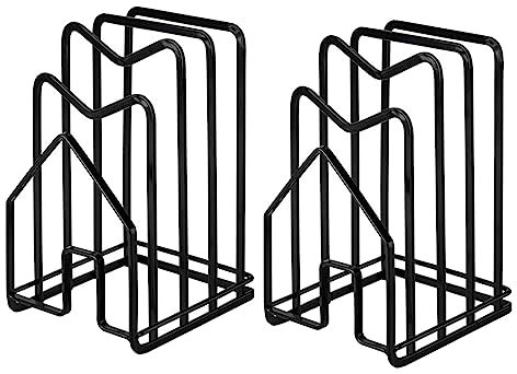VENEKA 2X Schneide Brett Organizer Stand Halter Schneide Brett Rack Küche Arbeits Platte Töpfe Pfanne Deckel Rack Organizer Flach