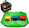 Kids Toy Storage Organizer 4-Piece Tote and Play Mat Bag Set for Lego with 3 pcs See Through Packing Cube Bags Portable Neat Easy Clean Up Container Box for Children Home and Travel
