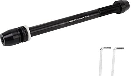 Yosoo Health Gear Bike Trainer Thru Axle, Aluminum Alloy Bike Trainer Axle Shaft, Bike Turbo Trainer Thru Axle Skewer, Adjustable Length Bike Trainer Thru Axle Adapter for M12x142 to M12x148mm Hub