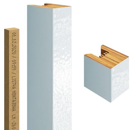 Premium 3D Slats - Panneaux muraux acoustiques décoratifs, verticaux, longueur 275 cm, largeur 2,9 cm Panneaux en bois, panneaux muraux, aspect bois, mur à lattes