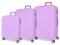 Movom Riga Koffer-Set, Violett, 55/70/80 cm, ABS-Verschluss, TSA 216L, 10,88 kg, 4 Doppelräder, Handgepäck, dunkelviolett, Koffer Set
