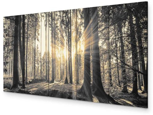 murando - Leinwandbild mit Gel-Textur Kunst, 200x80 cm, 5-teilig, modern | Hochwertige Leinwand, sofort aufhängbar, ideal fürs Wohn- oder Schlafzimmer, wasserfest und lichtecht, langlebig, stilvoll