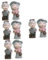 Ciieeo 8 STK Großeltern Ornamente Geschenke Für Alte Männer Desktop-oma-Opa-Figur Reisegeschenk Liebespaar-Statue Großeltern-Ornament Geschenke Für Paare Harz Gedenken Liebhaber Puppe