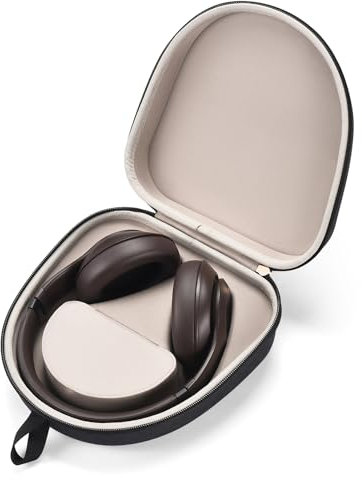 Hzycwgone Case for Beats Studio Pro / Studio3 / Solo4 / Solo3 / Solo2/ Solo Pro Wireless Bluetooth Noise Cancelling Headphones,Travel Carrying Cover Bag w/Magnetic Room for Cable(Black Case)