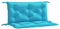 2er Set Auflagen Gartenbank Sitzkissen + Rückenlehne wasserabweisend 7 cm dick, Farbe:türkis, Maße:150 x 50 cm