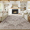 HUGEAR Vintage Bereich Teppich 240x300 cm Indoor Schlafzimmer Teppiche Braun Medaillon Waschbar Wohnzimmer Retro Akzent Werfen Distressed Teppich für Büro Esszimmer Kinderzimmer