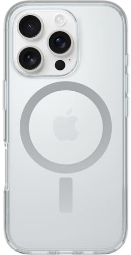 OtterBox Symmetry Series Clear MagSafe Case for iPhone 16 Pro, Shockproof, Drop proof, Protective Thin Case, 3x Tested to Military Standard, Clear, Non-Retail Packaging