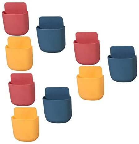 VILLCASE 3er-set Smartphone-aufbewahrungsbox- Wandmontage Ladeständer Aufbewahrungsständer Gelb Für Die Heimorganisation 3 Stück * 3