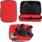 Navitech Red Action Camera Hard Case - Compatible With AKASO Brave 7 4K WiFi Action Camera