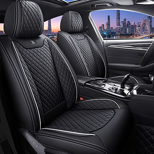 Donliga Autositzbezüge Für VW Für Volkswagen tiguan 2009-2024 Luxus-Autositzbezug für 5 Sitze. Allwettertauglicher, wasserdichter Sitzbezug. Autositzkissen.Schwarz(A-08)