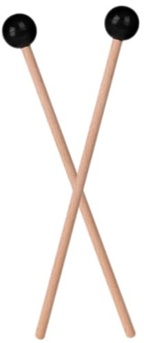 GREENADSCAPE 2pcs Ethereal Drum Mallets Wood Drumsticks for Boys and Girls Steel Drum Mallets for Musical Instruments