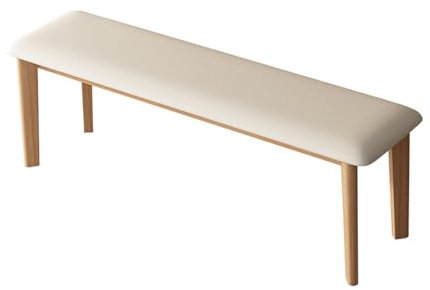 DYUNCZ Gepolsterte Küchenbank, Gepolsterte Sitzbank Esszimmer, Flur Bank, Schuhbank, Massivholzbank, Bettbank, for Schlafzimmer, Esszimmer, Wohnzimmer, Eingangsbereich(160cm/63)