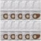 YUETTYY Lot de 4/10 sacs à poussière de rechange pour aspirateur Nilfisk Buddy II 12 18 12L 18L/INOX - 81943048 - Sacs filtrants en polaire (lot de 10)