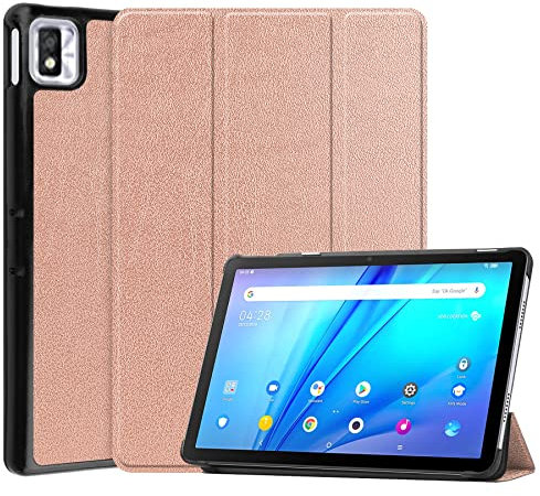 Fundas para tabletas Caso Compatible with Tcl TAB 10S 10.1 pulgadas Funda 2021 Tri-Fold Soporte Smart Case, Compatible with Tcl TAB 10S 9080G Caja delgada Multi- Visualización de ángulos STAND HARD Sh