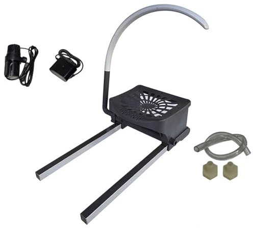 PA-DABAOO Portable Head Spa Waterfall Equipment,Head Spa Water Circulation Rack Equipment with Pillow Kit,Japanese Head Spa Equipment Salon Head Spa Equipment Frame with Pump,B