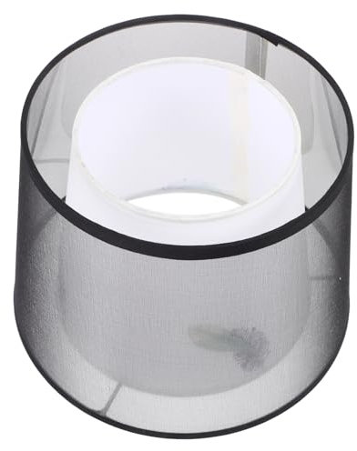 Housoutil Doppelschichtiger Lampenschirm Nachttisch Lampentisch Tische Lichter Stehlampe Modern Zimmerlampe Weiße Lampe Decke Schattierungen Leinen Laterne Tischlampenschirm Metall