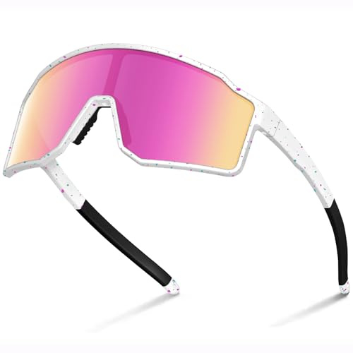 SPOSUNE UV400 Polarisierte Softball-Sonnenbrille, TR90 Sportbrille für Laufen, Radfahren, Baseball & Fahrrad (Unisex)