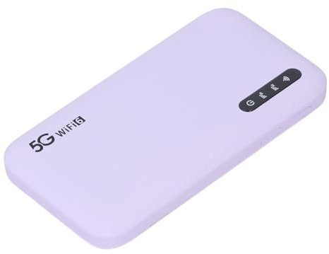 5G WiFi Mobile Hotspot Gerät, Tragbarer WiFi Router für Reisen, Startseite, Gaming, mit Nano SIM Karten Slot Support 16 Geräte 6100mAh Batterie, USB C Ladeanschluss