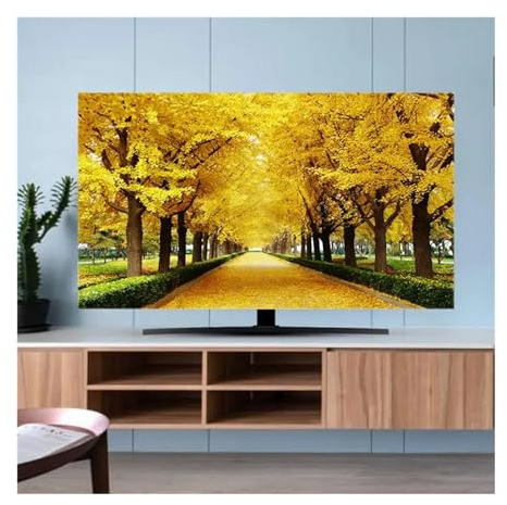 MDSIOKHJ Funda para TV Cubierta for TV, Cubierta Antipolvo, Tela de 32-70 Pulgadas, for Colgar en el hogar, Escritorio, TV Curva, Universal(04,40-43inch 102x65cm)