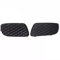 KZZYPJ Anteriori Griglie Radiatori 1 Paio Anteriore Inferiore Paraurti Griglia Copertura Lampada Nebbia 4518260124 4518260224 per Smart per Fortwo 451 2008 2009 2010 2011 2012 Mascherina Radiatore
