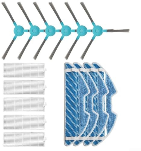 Para Cecotec para Conga 1290 1390 1590 Robot Partes de Aspiradora Cepillo Filtro de Microfibra Lavable Almohadillas para Mopa Aspiradora Mopa Paño