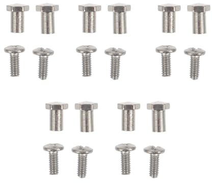 Kisangel 2 Satz Brillenschrauben aus Metall zur Reparatur von Drahtbrillen und Lesebrillen mit Gutem Befestigungseffekt als Brillenzubehör für Einfache Schraubenreparaturen