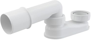 Sifone per vasca da bagno, profilo ultra basso, diametro esterno da 47,8 mm a 50 mm