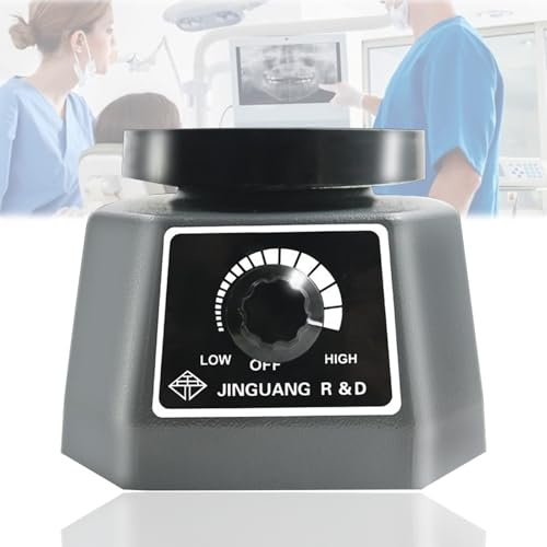 Rüttelplatte Gips, 220V 100W Gipsrüttler Rüttelplatte, Einstellbare Geschwindigkeit Rund Gips Oszillator, Dental Oszillator Gips Rüttelplatte, Gipsrüttler Rüttelplatte für Mischen von Gips, Gussmodell