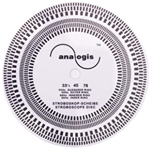 Stroboskopscheibe für Plattenspieler analogis Perfect Pitch