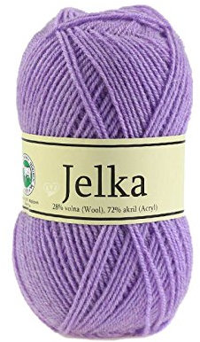 50g Strickgarn Jelka m. 28% Wolle veredelt, Strickwolle, Farbauswahl, Farbe:violett