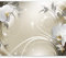 Papier peint murando panoramique nature 350x256 cm - Revêtement mural décoration pour chambre salon - Design unique et moderne - Beige marron vert - Fleurs nature orchidées plantes b-A-0060-a-d