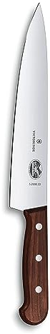 Victorinox Wood, coltello da cucina per sfilettare, con lama dritta e manico in legno, prodotto in Svizzera