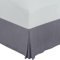 Utopia Bedding Valance Sheet King - Soft Brushed Polyester - Microfibre - Pleated - Fits Under the Mattress & Down to the Floor - Base Bed Skirt (Grey)