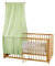 Bio Baby Betthimmel 100% Bio-Baumwolle (kbA) GOTS zertifiziert, Mintgrün, 115 x 300 cm