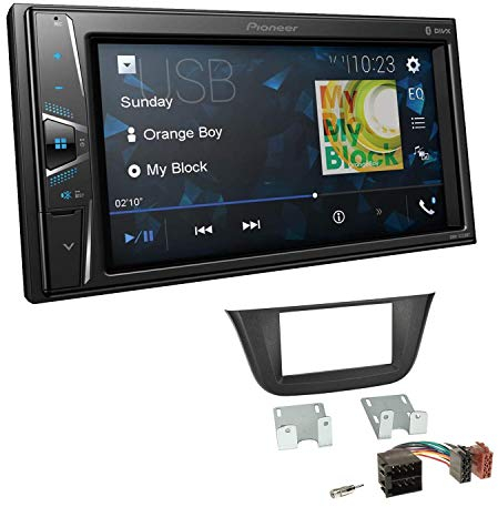 Pioneer DMH-G220BT 2-DIN Autoradio Mediacenter Bluetooth USB AUX passend für Iveco Daily VI ab 2014 schwarz