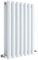 Nuie HL337D Revive Modern Home Wall Mount Designer Horizontal Double Panel Radiator, 600mm x 412mm x 78mm, High Gloss White