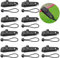 10 Stück Kunststoff Planenspanner Zeltplanen Planenclips Einstellbar Planenbefestigung Zeltspanner Markisenklemme Planenklammern Tarp Clips Mit 10 Bungees Schnüre Für Zelt Camping Vorzelt