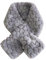 ihreesy Damen Dicker Faux Kaninchenfell Winterschal,Kreuzhals Plüsch Winterschal Damen Kunstpelz Fellkragen Mode Wärm Schal Pelzschal für Dating Ski Party 11cm x 83cm,Grau