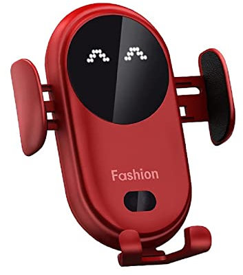 LYEAA Chargeur de voiture sans fil, capteur infrarouge universel, support de téléphone portable, 10 W, charge rapide intelligente, fixation automatique, support de téléphone de voiture