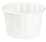 GREENBOX Lot de 250 gobelets en papier blanc de 20 ml - Pour sauces et sauces - Gobelet blanc en papier ciré - Biodégradables et sans plastique - Fabriqués à partir de matériaux recyclés