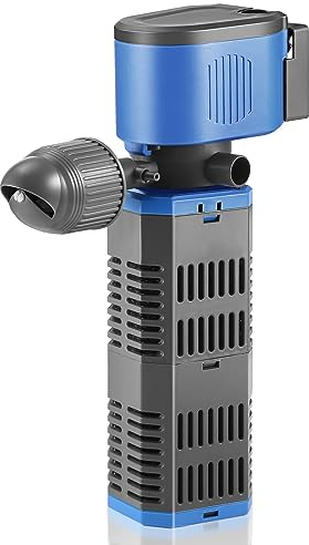 SOUSLOW Filtre d'aquarium Interne avec débit, débit d'air réglable, Faible Bruit et Silencieux (23w)