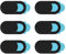 Aradoea 6pcs Webcam Covers Slider Ultra Thin Design Laptop Camera Cover Slider Protect You and Your Family Privacy and Security Online Sliding Cover for Laptops Tablets PC Macbook Ipad Smartphone