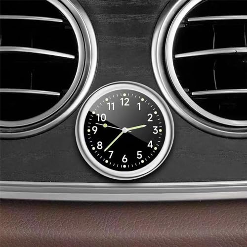 Autouhr, für MG MG3 MG4 MG5 MG6, Auto Armaturenbrett Zubehör Kleine Runde eingebaute Entlüftungsuhren Uhr Mini Digital Timer.,E