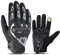 Guantes de Moto de Verano para Hombre, Pantalla Táctil, Malla Transpirable, Protección para Dedos, Diseño Antideslizante (Gris, XX-Large)