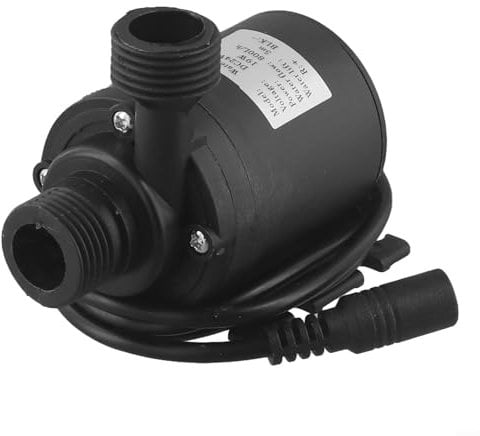 Besshepplo DC 12V/24V Portable Submersible Water Pump Electric Sump Pump with Float Switch, Water Pump for Garden Pond, Pools, Ditches(DC24V)