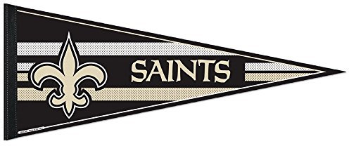 Wincraft NFL New Orleans Saints WCR63776913 Klassischer Wimpel, kardiert, 30,5 x 76,2 cm